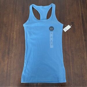 Gap Women’s Built in Bra Ribbed Racerback Tank Top in Oasis Blue Size XS NEW